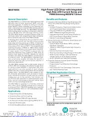 MAX16834AGP/VY+T datasheet pdf MAXIM - Dallas Semiconductor