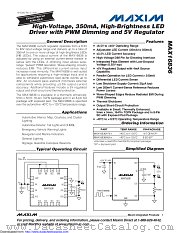 MAX16836ASA+T datasheet pdf MAXIM - Dallas Semiconductor