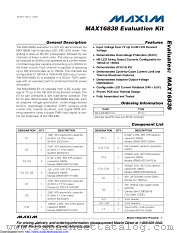 MAX16838EVKIT datasheet pdf MAXIM - Dallas Semiconductor