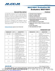 MAX16841EVKIT# datasheet pdf MAXIM - Dallas Semiconductor