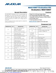 MAX16907EVKIT datasheet pdf MAXIM - Dallas Semiconductor