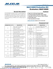 MAX16909EVKIT datasheet pdf MAXIM - Dallas Semiconductor