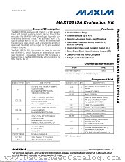MAX16913AEVKIT+ datasheet pdf MAXIM - Dallas Semiconductor