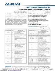MAX16920BEVKIT+ datasheet pdf MAXIM - Dallas Semiconductor