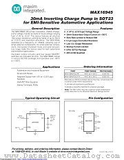 MAX16945TGUT/V+T datasheet pdf MAXIM - Dallas Semiconductor
