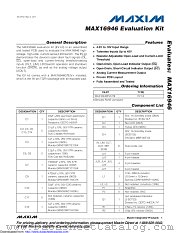 MAX16946EVKIT# datasheet pdf MAXIM - Dallas Semiconductor