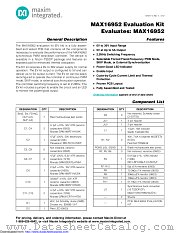 MAX16952EVKIT# datasheet pdf MAXIM - Dallas Semiconductor
