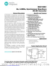 MAX16961SAUEA/V+ datasheet pdf MAXIM - Dallas Semiconductor