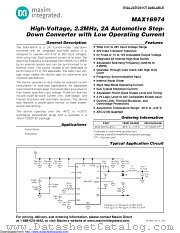 MAX16974AUE/V+T datasheet pdf MAXIM - Dallas Semiconductor