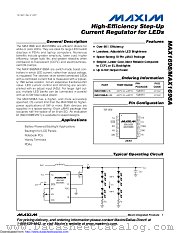 MAX1698A datasheet pdf MAXIM - Dallas Semiconductor