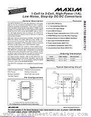 MAX1700EEE+ datasheet pdf MAXIM - Dallas Semiconductor