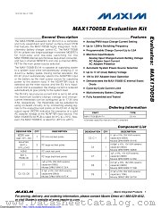 MAX17005BEVKIT datasheet pdf MAXIM - Dallas Semiconductor