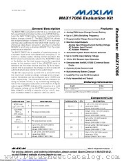MAX17006EVKIT+ datasheet pdf MAXIM - Dallas Semiconductor