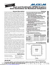 MAX17007AGTI+TW datasheet pdf MAXIM - Dallas Semiconductor
