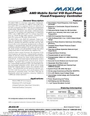 MAX17009 datasheet pdf MAXIM - Dallas Semiconductor