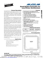 MAX17017 datasheet pdf MAXIM - Dallas Semiconductor