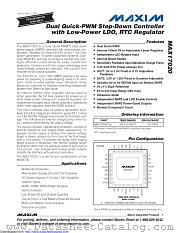 MAX17020ETJ+ datasheet pdf MAXIM - Dallas Semiconductor