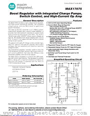 MAX17075GTG/V+TGH7 datasheet pdf MAXIM - Dallas Semiconductor
