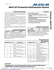 MAX1707EVKIT datasheet pdf MAXIM - Dallas Semiconductor