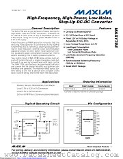 MAX1708EEE+T datasheet pdf MAXIM - Dallas Semiconductor