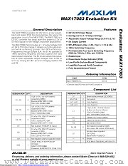 MAX17083EVKIT+ datasheet pdf MAXIM - Dallas Semiconductor