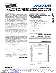 MAX17094AETM+ datasheet pdf MAXIM - Dallas Semiconductor
