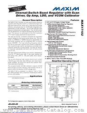 MAX17102 datasheet pdf MAXIM - Dallas Semiconductor