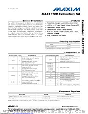 MAX17120EVKIT datasheet pdf MAXIM - Dallas Semiconductor