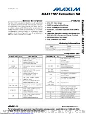 MAX17127EVKIT+ datasheet pdf MAXIM - Dallas Semiconductor