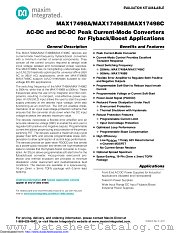 MAX17498C datasheet pdf MAXIM - Dallas Semiconductor