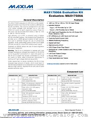 MAX17500AEVKIT datasheet pdf MAXIM - Dallas Semiconductor