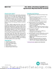 MAX17501BATB+ datasheet pdf MAXIM - Dallas Semiconductor