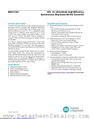 MAX17502CAUD+ datasheet pdf MAXIM - Dallas Semiconductor