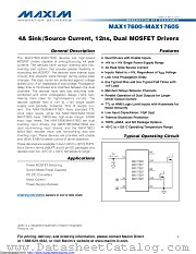 MAX17600ASA+ datasheet pdf MAXIM - Dallas Semiconductor