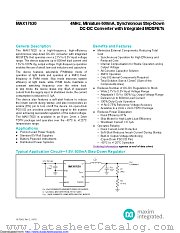 MAX17620ATA+T datasheet pdf MAXIM - Dallas Semiconductor