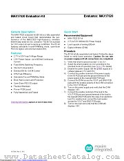 MAX17620EVKIT datasheet pdf MAXIM - Dallas Semiconductor