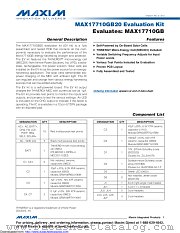 MAX17710GB20EVKIT datasheet pdf MAXIM - Dallas Semiconductor