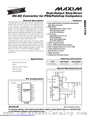 MAX1775EEE-T datasheet pdf MAXIM - Dallas Semiconductor