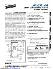 MAX1799ETP+T datasheet pdf MAXIM - Dallas Semiconductor