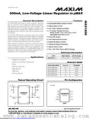 MAX1806EUA08+ datasheet pdf MAXIM - Dallas Semiconductor