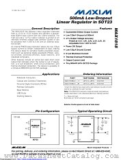 MAX1818EUT33#TG16 datasheet pdf MAXIM - Dallas Semiconductor