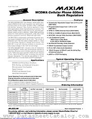 MAX1820YEBC datasheet pdf MAXIM - Dallas Semiconductor