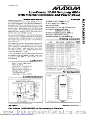 MAX190BCWG+T datasheet pdf MAXIM - Dallas Semiconductor