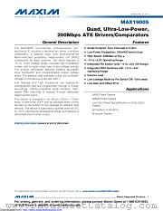 MAX19005 datasheet pdf MAXIM - Dallas Semiconductor