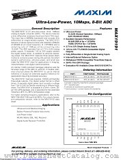 MAX19191 datasheet pdf MAXIM - Dallas Semiconductor