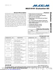 MAX19191EVKIT+ datasheet pdf MAXIM - Dallas Semiconductor