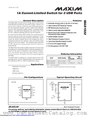 MAX1922ESA+T datasheet pdf MAXIM - Dallas Semiconductor