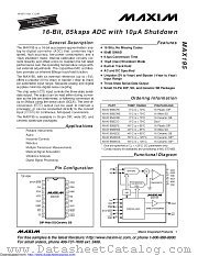 MAX195BEWE-T datasheet pdf MAXIM - Dallas Semiconductor