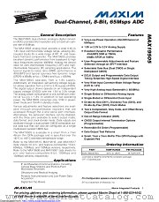 MAX19505ETM+T datasheet pdf MAXIM - Dallas Semiconductor