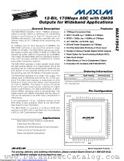 MAX19542 datasheet pdf MAXIM - Dallas Semiconductor